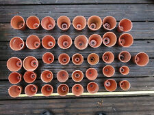 41 x Vintage Terracotta Pots Mostly Hand Thrown Various Sizes Up to 4" Approx for sale  Shipping to South Africa