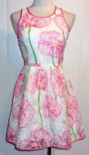 Vestido de festa bordado Lilly Pulitzer Darcelle floral trevo fit & flare tamanho 0 comprar usado  Enviando para Brazil