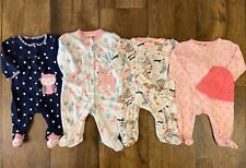 Carter's Baby Girl Sleepers 0/3 Months Outfit Clothes Lot Bundle Sleep Play Hat for sale  Shipping to South Africa