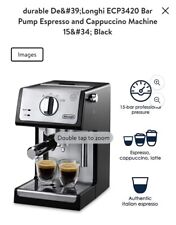 Used, DeLonghi 15 Bar Pump Espresso Cappuccino Coffee Machine | ECP3420 Black & Silver for sale  Shipping to South Africa