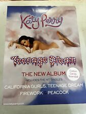 Pôster promocional Katy Perry Teenage Dream Album 2010 raro! California Girls 24x18, usado comprar usado  Enviando para Brazil