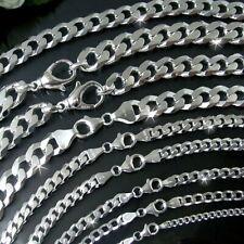 Niklarson ® Curb Chain Solid 925 Sterling Silver Womens Mens Chain Bracelet ve3 till salu  Toimitus osoitteeseen Sweden