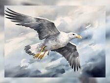 Graceful flight watercolor for sale  PORTSMOUTH