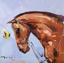Pintura a óleo impressionismo colecionável ORIGINAL cavalo assinado por JOSE TRUJILLO sem reserva, usado comprar usado  Enviando para Brazil