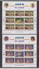 Usado, UNO Wien 1996 50 Jahre Kinderhilfswerk UNICEF Michel-Nr. 218-219 Kleinbogen ** comprar usado  Enviando para Brazil