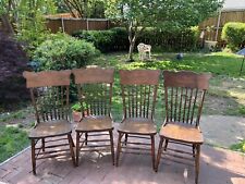 4 back pressed chairs for sale  Garland