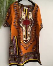 Used, Womens/man Dress Cotton Kaftan Dress Tunic Dashiki African Beach 2XL Printed Top for sale  Shipping to South Africa