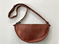Lyons Leather Bee Cognac Brown Pouch Bag Crossbody Sling Leather, used for sale  Shipping to South Africa