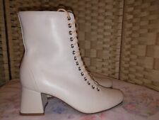 Marks and Spencer size 3.5 cream leather ankle boots - never worn for sale  Shipping to South Africa