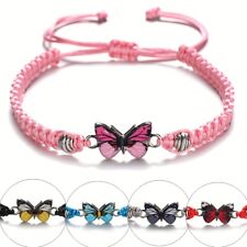 Adorable Pulsera Trenzada de Mariposa Retro Bohemia Joyería de Mano Regalo para Mujeres Niñas segunda mano  Embacar hacia Argentina