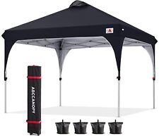 Barraca pop-up ao ar livre ABCCANOPY acampamento abrigo solar-série 6 X 6 PRETA comprar usado  Enviando para Brazil