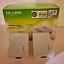 TP-LINK TL-PA4010KIT AV500 Nano Powerline Adaptador Starter Kit - Pacote com 2 * Veja dis comprar usado  Enviando para Brazil