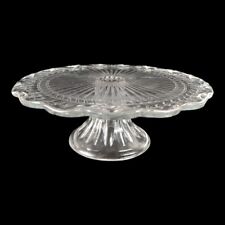 9" Cake Pedestal Stand, Southern Living at Home Charleston, Ruffled Edge, Vine, used for sale  Shipping to South Africa