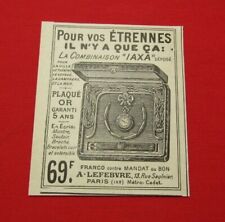 Advertising pub advertising old 21.1 combining iaxa A. lefebvre 1916 d'occasion  Expédié en Belgium