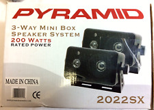 PYRAMID 2022SX 3Way Mini Box Alto-falante 200 Watt Preto 5,25"L x 3,75"A x 3,75"D h2 comprar usado  Enviando para Brazil