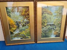 Pair framed forest for sale  Shipping to Ireland