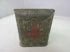 VINTAGE ADVERTISING EMPTY TWIN OAKS ROLL TOP VERTICAL POCKET TOBACCO TIN 108-J for sale  Shipping to South Africa