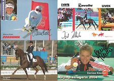 4 Autogramme LOT Olympiasieger Kemmer marina Kiehl Klecker Ingrid Klimke xyz # gebraucht kaufen  Gundelfingen