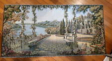 Lake Como Veranda Tapestry Wall Hanging– Woven in Italy 77” x 40” for sale  Shipping to South Africa