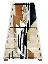 Mini cômoda piramidal pós-moderna estilo Ettore Sottsass Memphis 17"" comprar usado  Enviando para Brazil