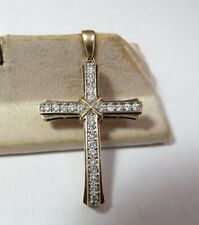 gold diamond pendant cross for sale  Brighton