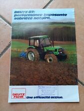 Brochure deutz tracteur d'occasion  La Roche-sur-Yon