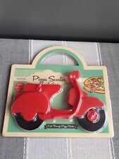 Eddingtons Pizza Cutter Slicer Red Scooter Moped Fun Novelty Retro Gift New Pack for sale  Shipping to South Africa
