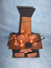 Muebles de casa de muñecas en miniatura - Estufa de cobre antigua de moda - Horno con ollas segunda mano  Embacar hacia Argentina