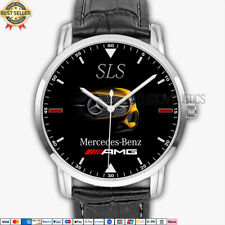 Relógio de pulso masculino analógico Mercedes Benz SLS logotipo grade frontal MC6 quartzo comprar usado  Enviando para Brazil