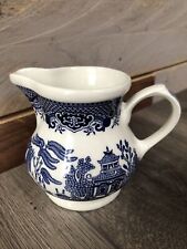 Used, Vintage Churchill England Milk / Cream Jug Blue Old Willow for sale  WAKEFIELD
