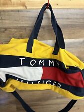 Bolsa de viagem retrô Tommy Hilfiger vintage anos 90 bloco de cor amarela anos Y2K anos 90 comprar usado  Enviando para Brazil