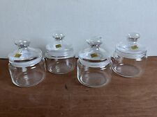 4 Luminarc Glass Small Sweet/Storage Jars With Orig Labels. Excellent Condition for sale  Shipping to South Africa