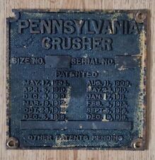 Pennsylvania crusher machine for sale  WAKEFIELD
