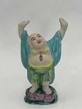 Laughing Buddha Raised Hands Statue Small Colorful Marked on Bottom for sale  Shipping to South Africa
