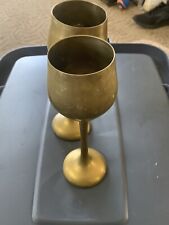Brass wine goblets for sale  Spring Lake
