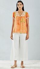 Blusa Anthropologie Kavita Bhartia Batik blusa miçangas bordada média comprar usado  Enviando para Brazil