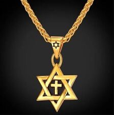 Gold jewish star for sale  Shipping to Ireland
