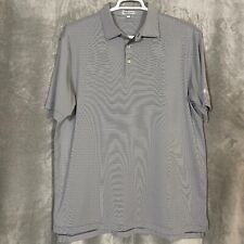 Camisa polo masculina Peter Millar conforto verão tamanho XL listrada cinza "Kinder Morgan", usado comprar usado  Enviando para Brazil