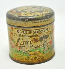 Used, Vintage Ad Sign Tin Box Cussons Lavender Powder Original Old Litho Printed Tin for sale  Shipping to South Africa
