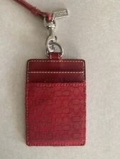 Coach lanyard red for sale  Sarasota