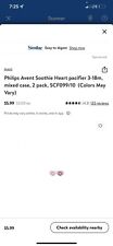 Chupeta Philips Avent Soothie Heart 3-18m, pacote com 2, usado comprar usado  Enviando para Brazil