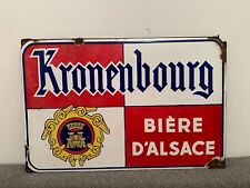 Plaque émaillée kronenbourg d'occasion  Le Mesnil-Saint-Denis