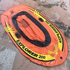 Intex Explorer 200 Inflatable 2 Person River Boat Raft (No Oars) Summer Fun, used for sale  Shipping to South Africa