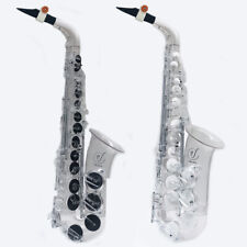  Saxofone Vibrato A1 SIII Alto Policarbonato Transparente Transparente Preto Branco Almofadas comprar usado  Enviando para Brazil
