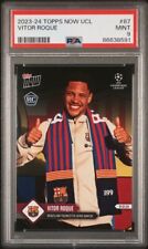 VITOR ROQUE * PSA 9 * 1º CARTÃO DE NOVATO BARCELONA 2023-24 TOPPS NOW #87 QTY BRASIL comprar usado  Enviando para Brazil