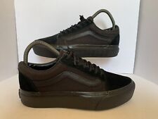 Used, Vans Old Skool Platform Black Suede Trainers Size 4 for sale  Shipping to South Africa