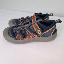 Sapatos Academy infantil masculino 10D gancho biqueira biqueira terra e água azul marinho laranja comprar usado  Enviando para Brazil