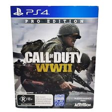 Call Of Duty WWII WW2 Pro Edition Steel Book PS4 Playstation 4 Game Steelcase comprar usado  Enviando para Brazil