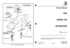 Manual de arquivo de manutenção de serviço Cessna Model 336 Skymaster década de 1960 e em diante, usado comprar usado  Enviando para Brazil