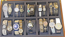 Lot 19 Womens Vintage Silver White Fossil DKNY Quartz Luxury Watches Resell Girl for sale  Shipping to South Africa